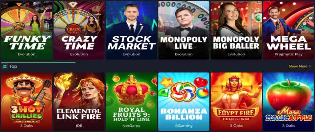 elon casino top games